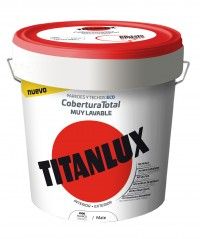 Titanlux Pintura Plastica Cobertura Total Blanca 4Lts