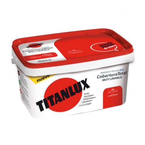 Titanlux Pintura Plastica Cobertura Total Blanca 4Lts