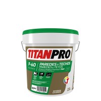 TITANPRO P-60 Plástica VINILICA Blanco Mate 15 Lts  