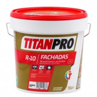 TITANPRO R-10 Revestimiento Exterior Liso Blanco Mate 4 Lts