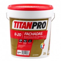 TITANPRO R-20 Revestimiento Siliconado Liso Blanco Mate 15 Lts