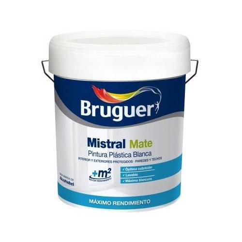 Bruguer Mistral Mate Blanco 15lts