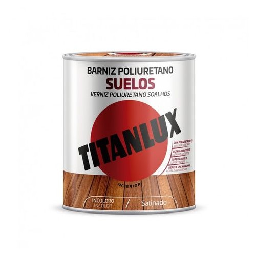 Barniz suelos madera poliuretano brillante y satinado 750 ml