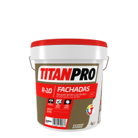 TITANPRO R-10 Revestimiento Exterior Liso Blanco Mate 4 Lts