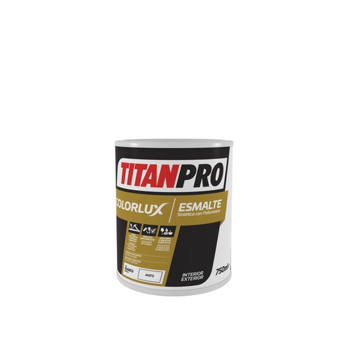 Colorlux TITANPRO Esmalte Poliuretano 750ml MATE BLANCO