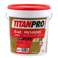 TITANPRO R-40 Revestimiento Liso 100% Acrílico Puro 15 Lts