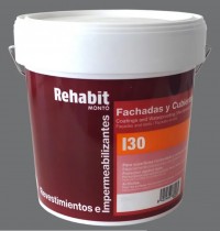 Pintura Antigoteras con fibra Rehabit I-30 MONTO Rojo Ingles 20Kg