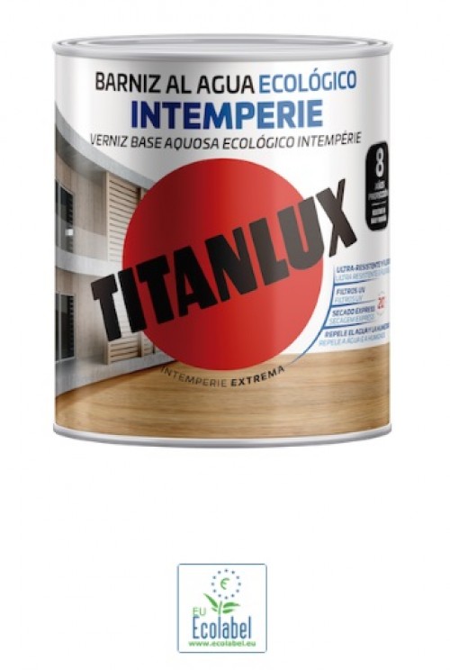 Barniz intemperie al agua Titan 750ML