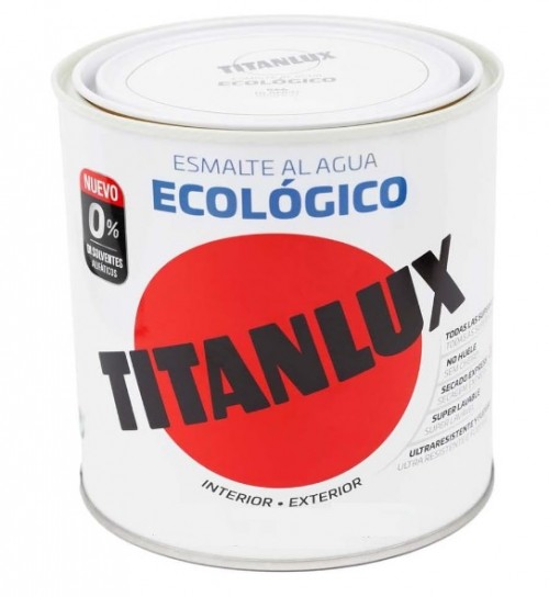 Titanlux Esmalte Ecologico Blanco 2,5 Lts (Brillante-Satinado-Mate)